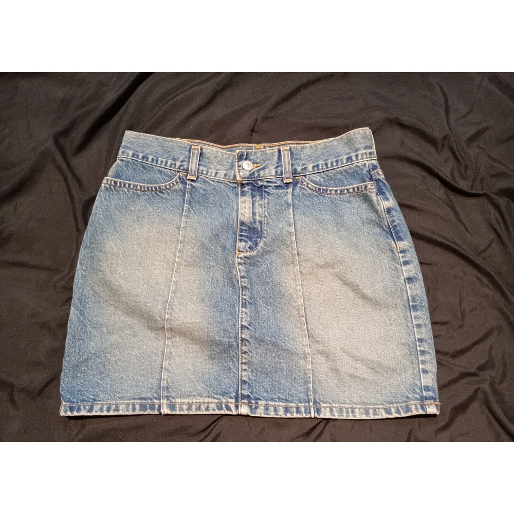 Vintage GAP Denim Mini Skirt Women’s 6 Blue Jean USA Made Belle Du Jour Y2K